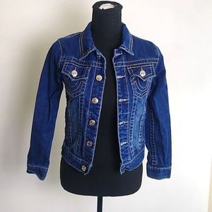 True Religion Denim Jean Jacket size Small Juniors Womens